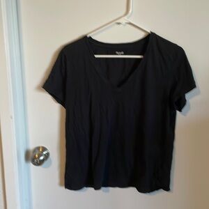 Large black v neck tee